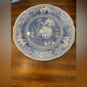 Spode botanical c 1820 blue room plate
